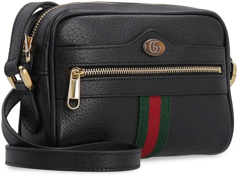 gucci crossbody black bag|gucci crossbody with thick strap.